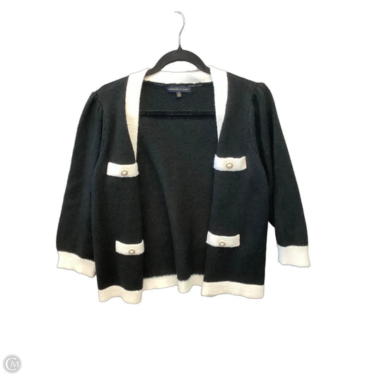 Cardigan By Adrienne Vittadini In Black & White, Size: M