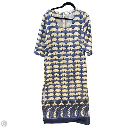 Dress Casual Maxi By Banana Republic In Blue & White, Size: Xs