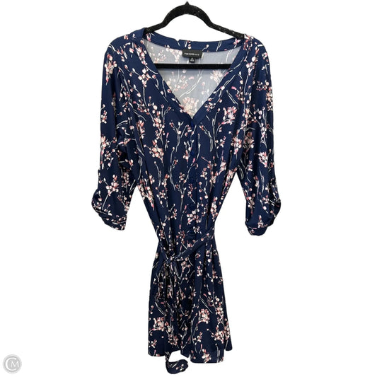 Dress Casual Midi By Fortune & Ivy In Navy, Size: 2x