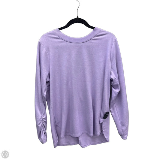 Athletic Top Long Sleeve Crewneck By Rbx In Purple, Size: L