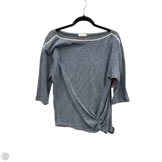 Top 3/4 Sleeve By Clothes Mentor In Blue, Size: 1x