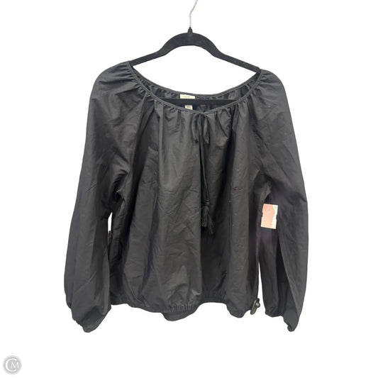 Top Long Sleeve By A New Day In Black, Size: Xxl