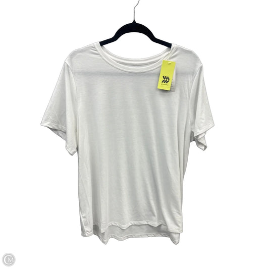 Athletic Top Short Sleeve By All In Motion In White, Size: Xxl