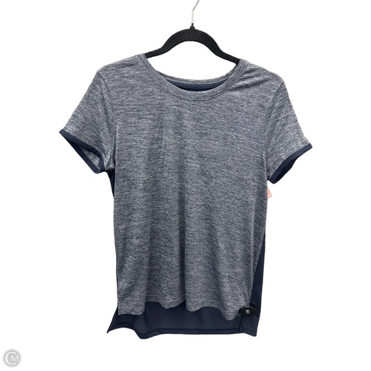 Athletic Top Short Sleeve By Champion In Blue, Size: M