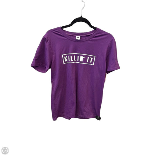 Top Short Sleeve By Clothes Mentor In Purple, Size: M
