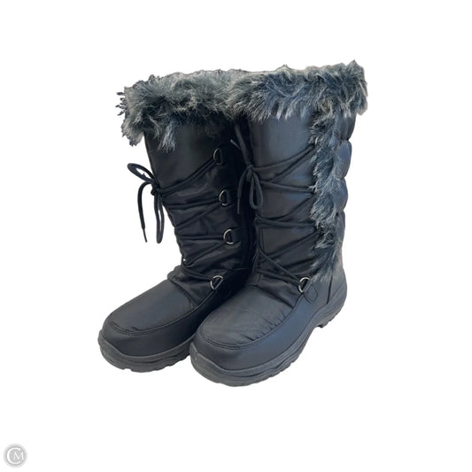 Boots Snow By Clothes Mentor In Black, Size: 7