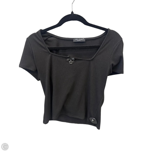 Top Short Sleeve By Clothes Mentor In Black, Size: Xl