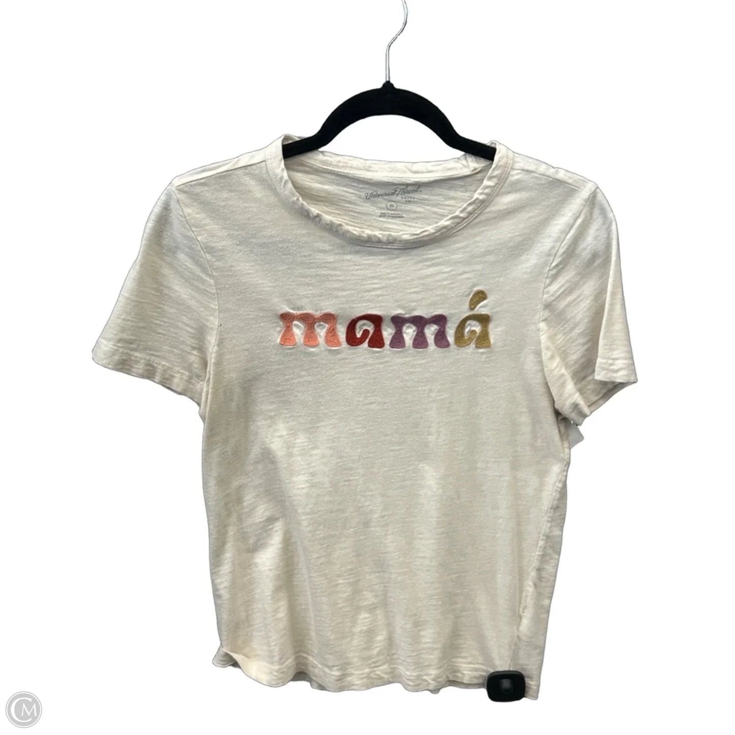 Top Short Sleeve By Universal Thread In Cream, Size: Xs