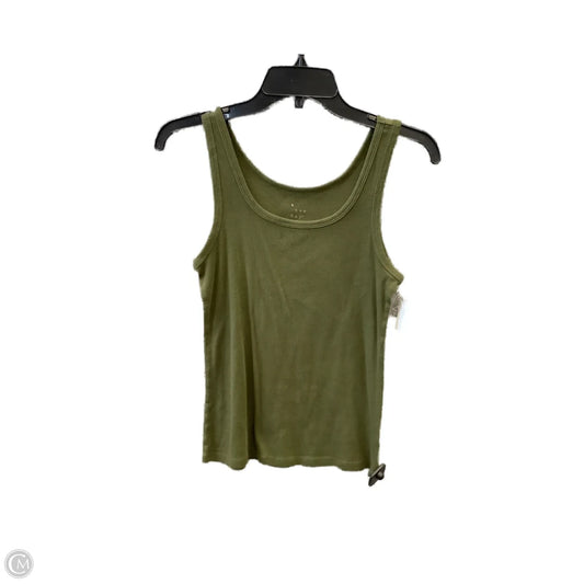 Top Sleeveless Basic By A New Day In Green, Size: S