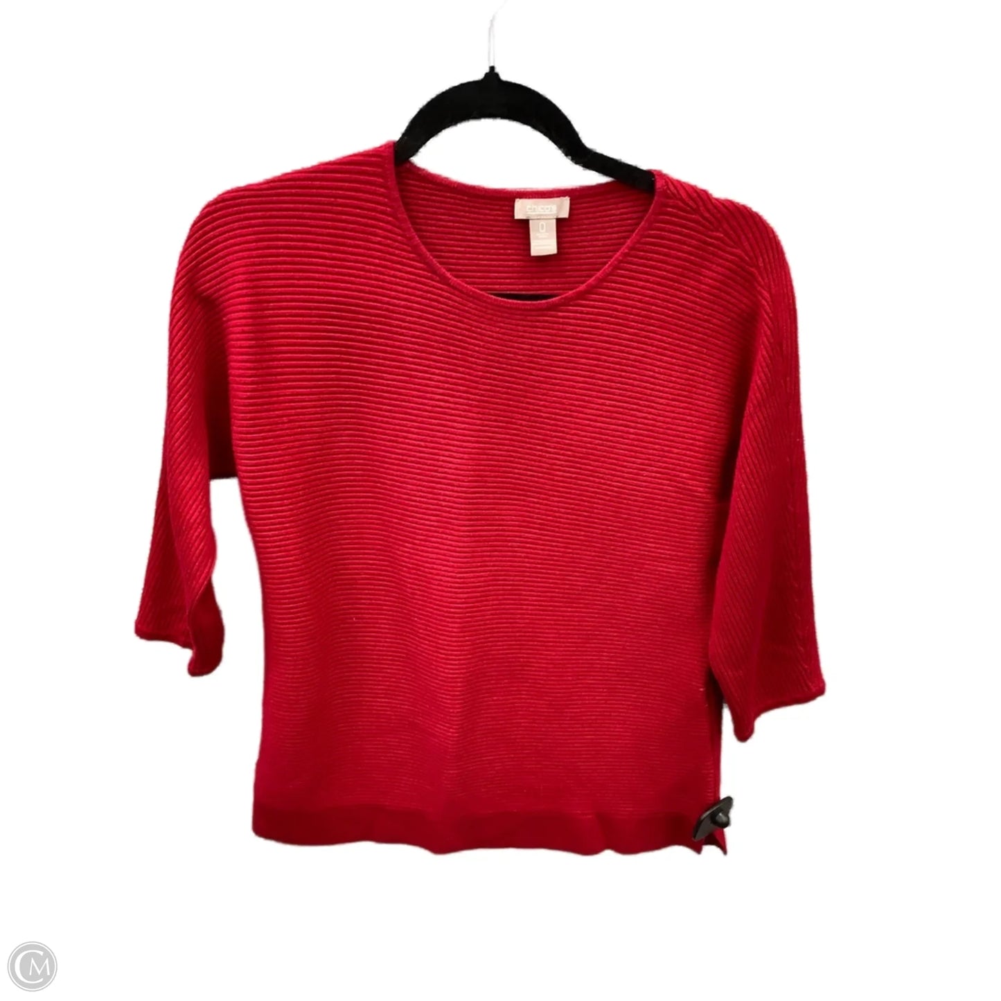 Top Long Sleeve By Chicos In Red, Size: Xs