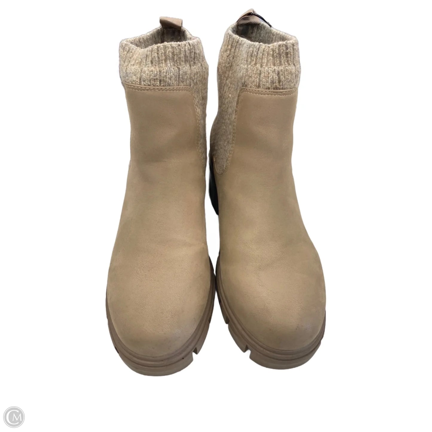 Boots Ankle Heels By Mia In Beige, Size: 8.5