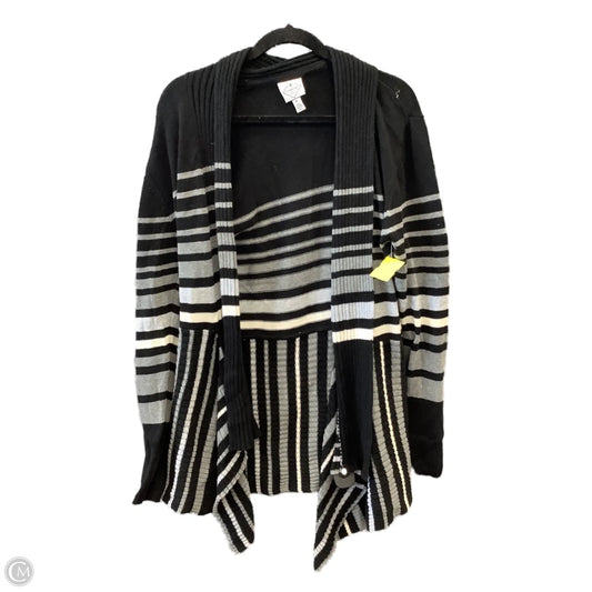 Cardigan By St Johns Bay In Black & Grey, Size: M