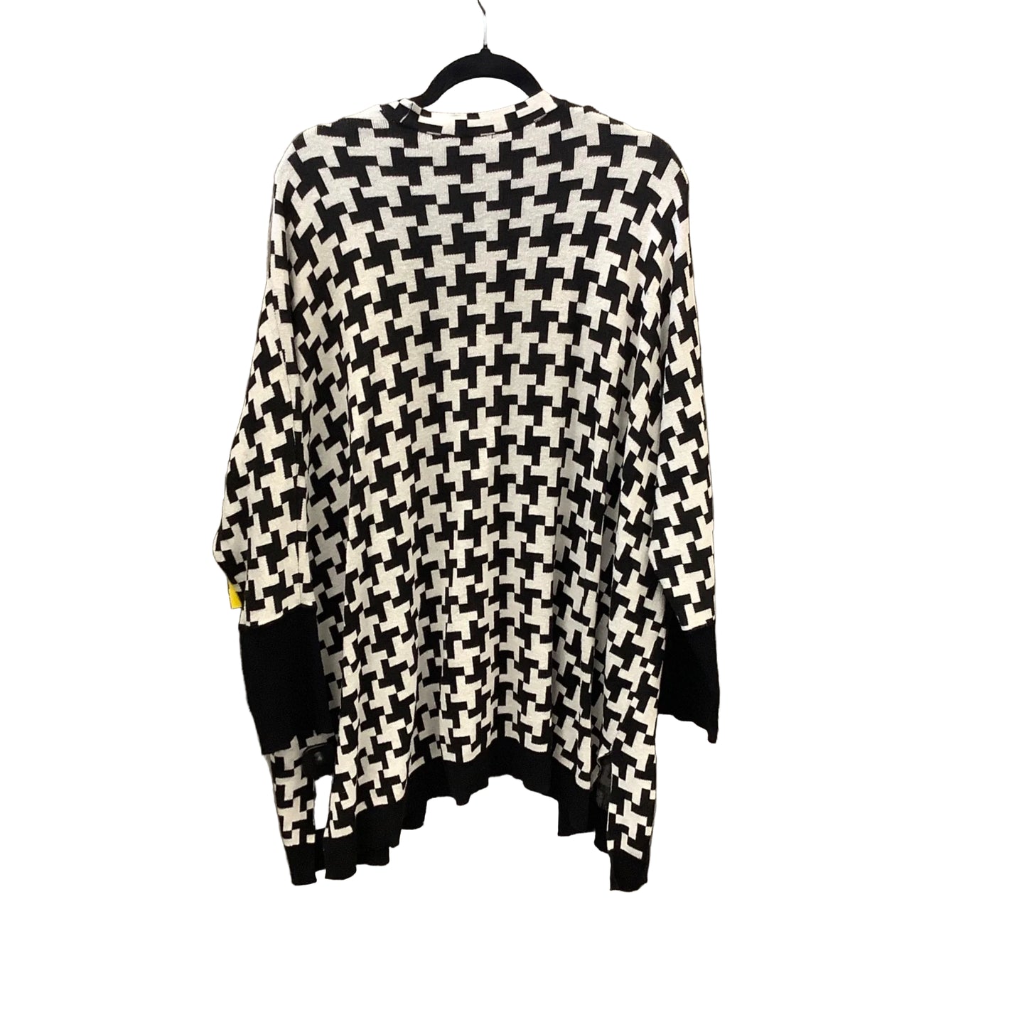 Cardigan By Chicos In Black & White, Size: L