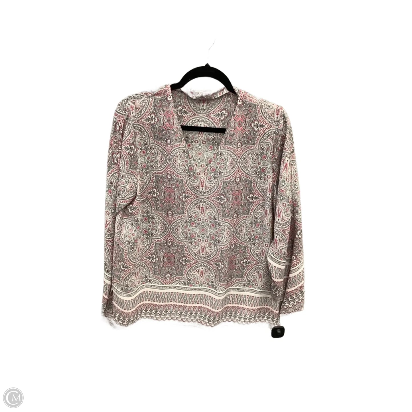 Top Long Sleeve By Violet And Claire In Multi-colored, Size: L