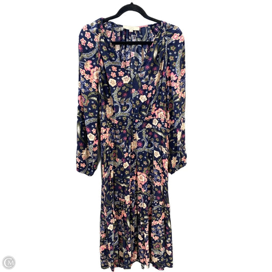 Dress Casual Maxi By Loft In Floral Print, Size: L