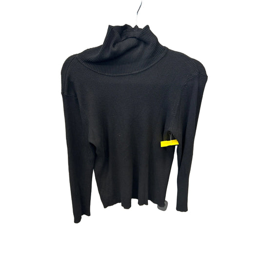 Top Long Sleeve By Chicos In Black, Size: L