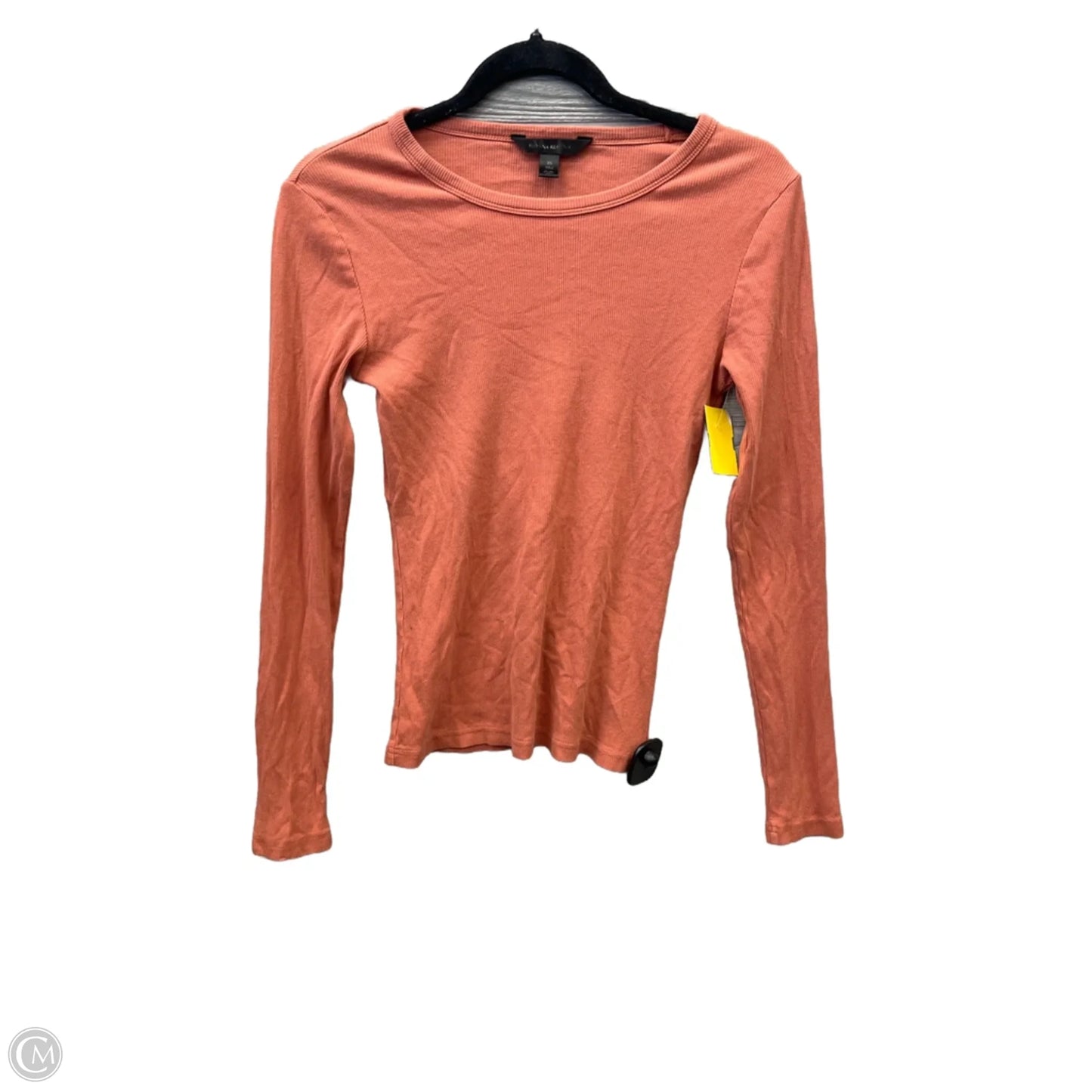 Top Long Sleeve By Banana Republic In Orange, Size: Xs