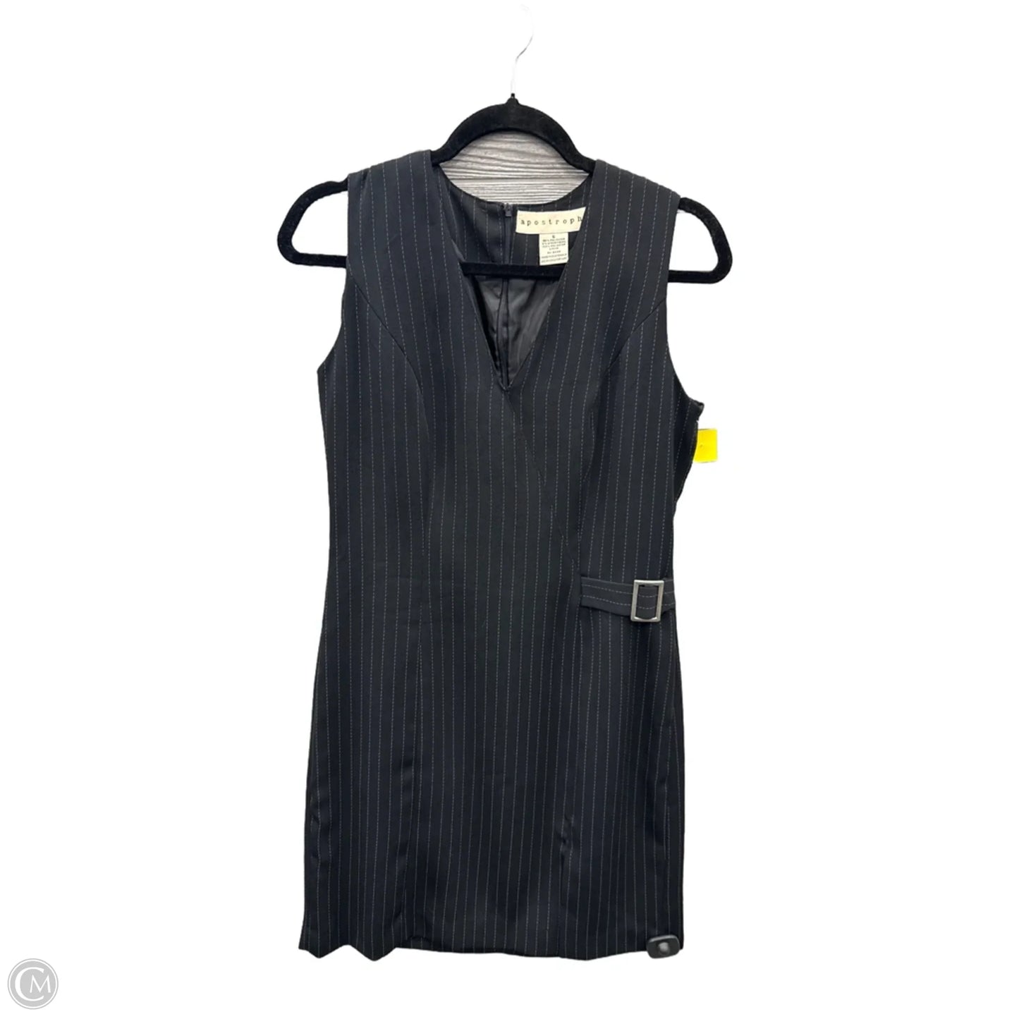 Dress Casual Midi By Apostrophe In Black, Size: S