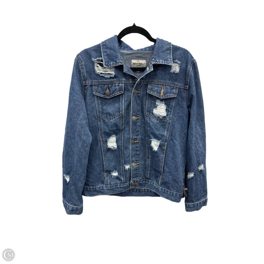 Jacket Denim By Clothes Mentor In Blue Denim, Size: Xl