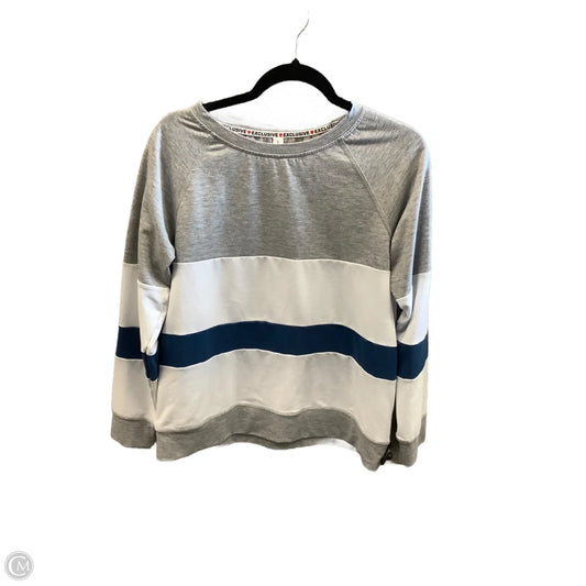 Top Long Sleeve By Exclusive In Grey, Size: L