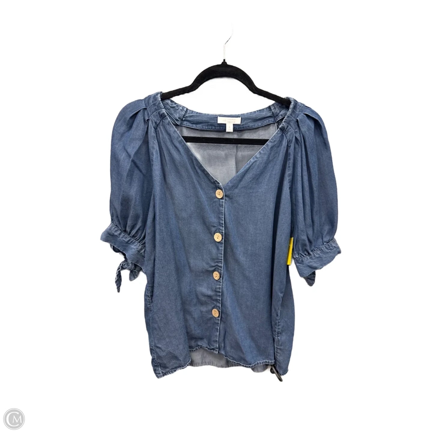 Top Short Sleeve By Clothes Mentor In Blue, Size: L