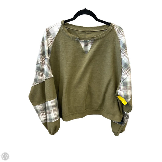 Top Long Sleeve By Clothes Mentor In Green, Size: L