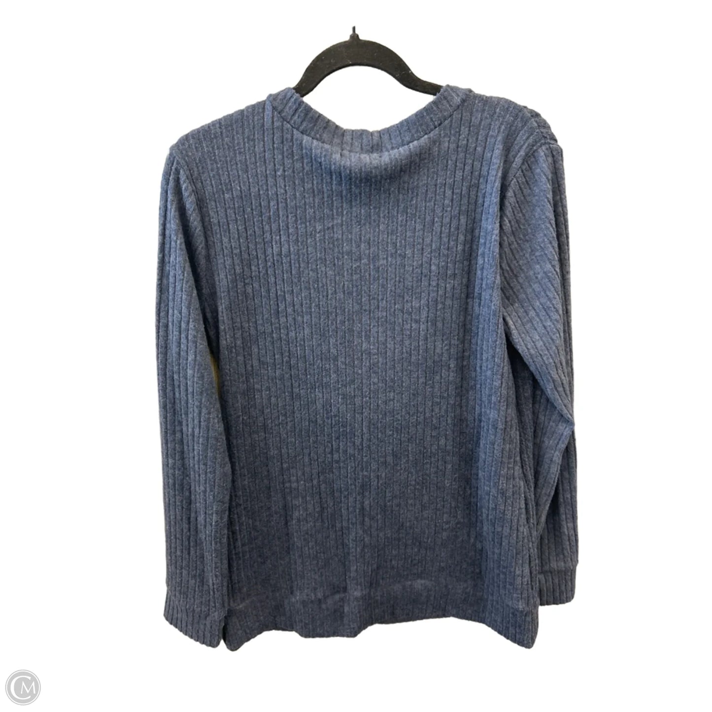Top Long Sleeve By Reborn J In Blue, Size: Xl
