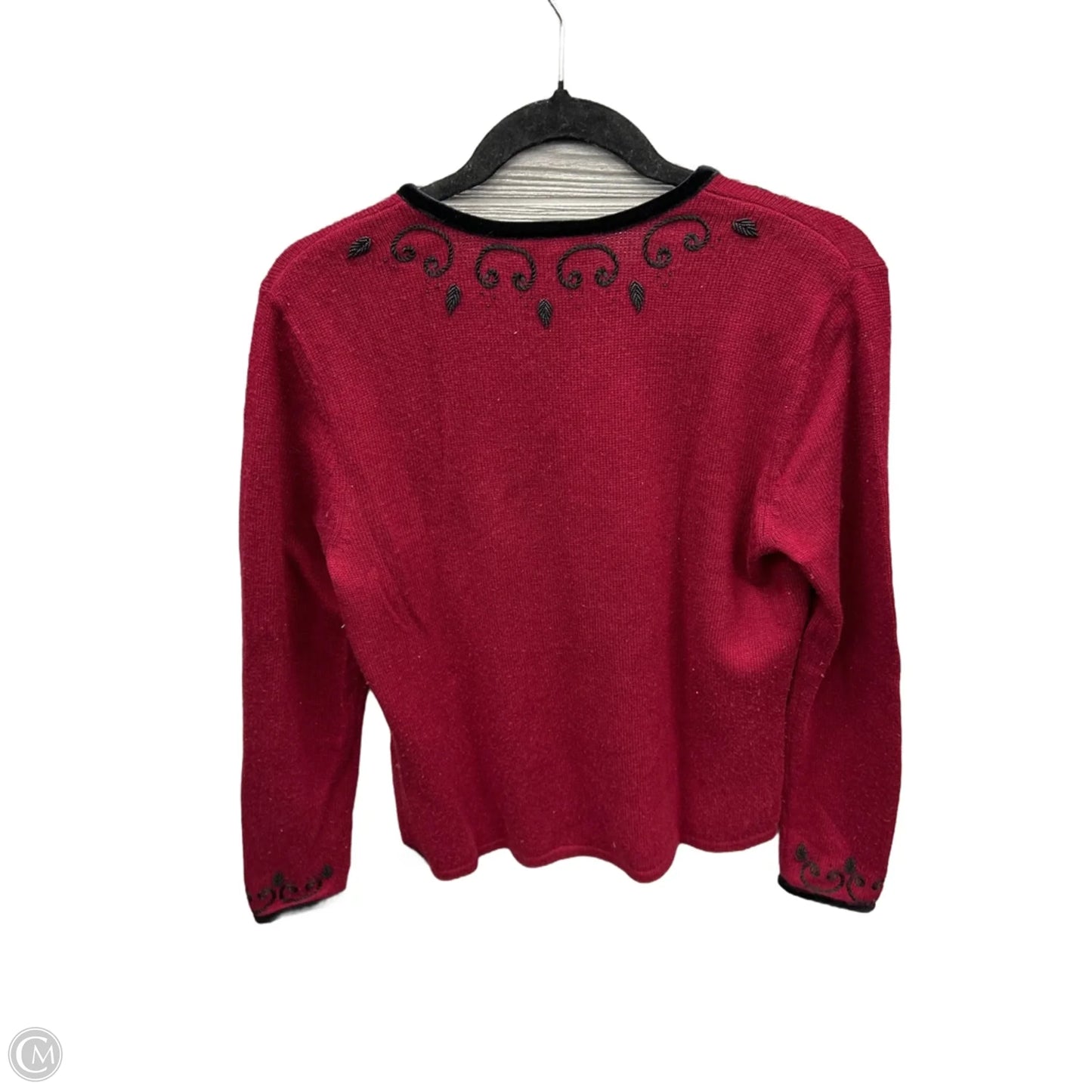 Top Long Sleeve By Talbots In Red, Size: M