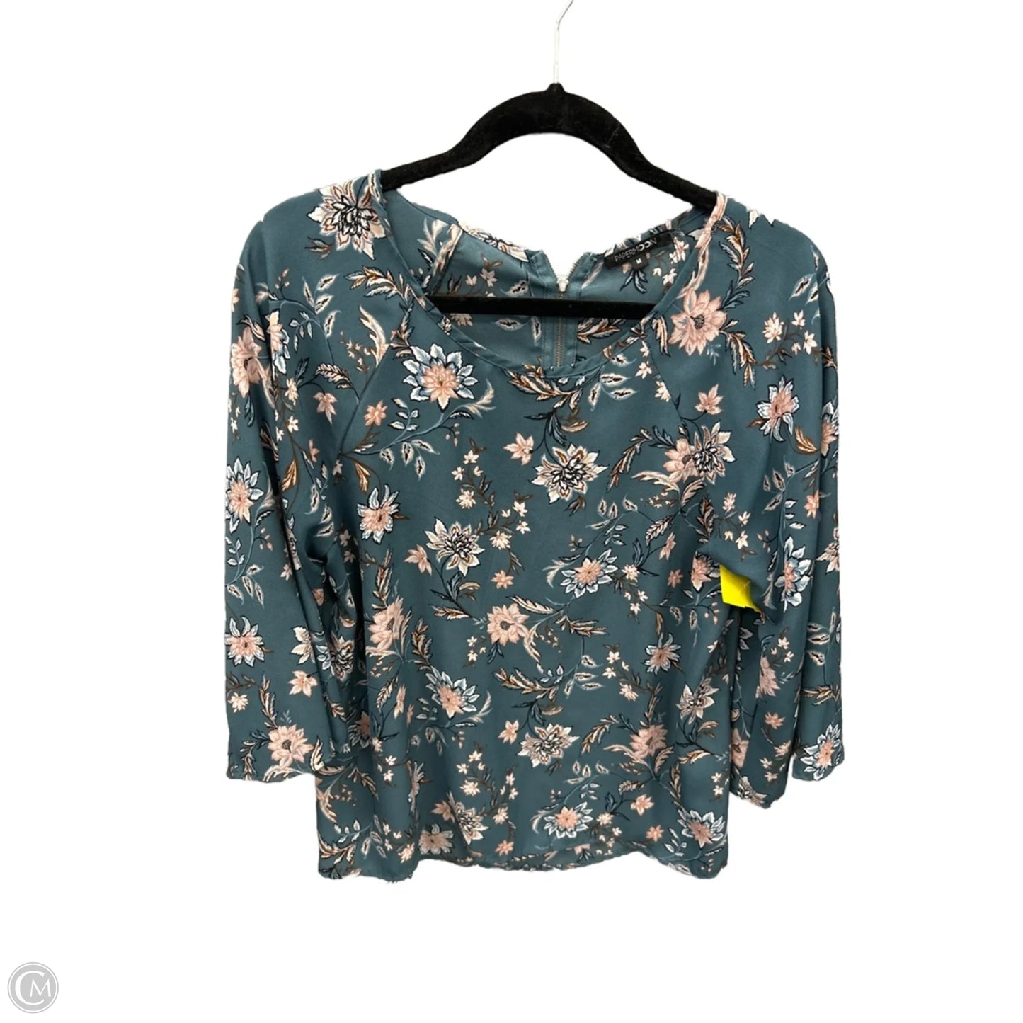 Top Long Sleeve By Papermoon In Floral Print, Size: M