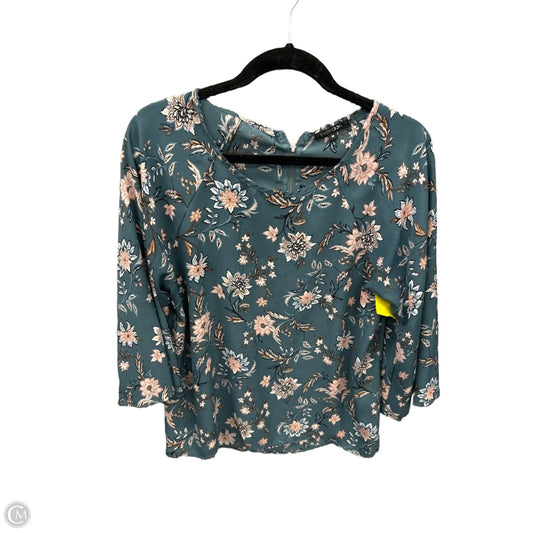 Top Long Sleeve By Papermoon In Floral Print, Size: M