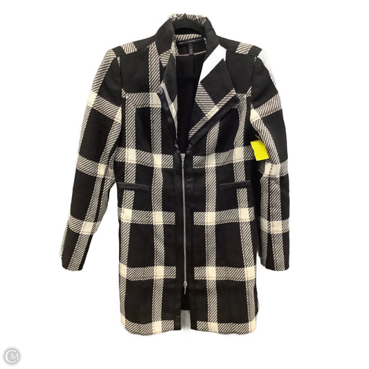 Coat Trench Coat By Clothes Mentor In Black, Size: S