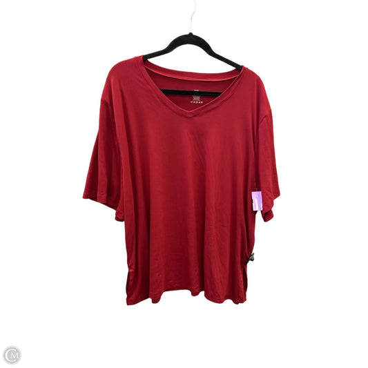 Top Short Sleeve Basic By Clothes Mentor In Red, Size: 2x