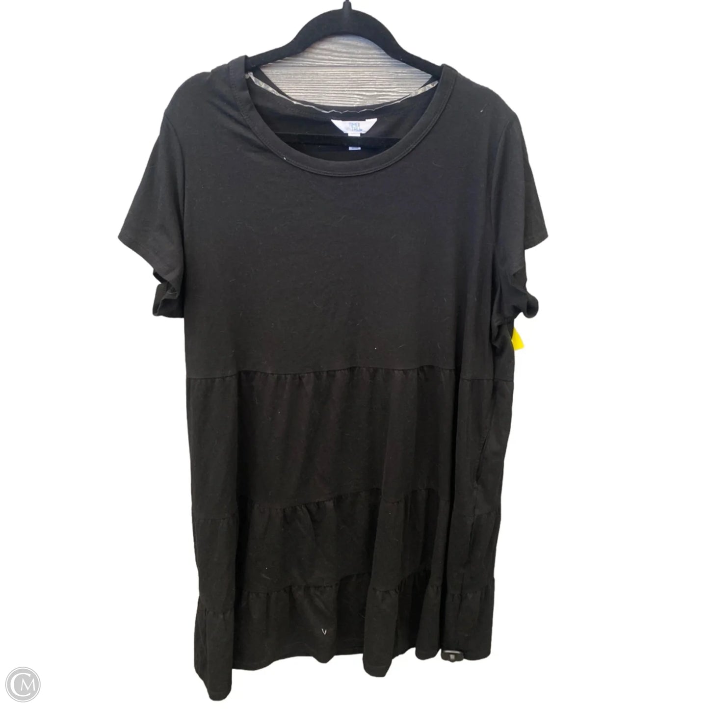 Dress Casual Midi By Time And Tru In Black, Size: 2x