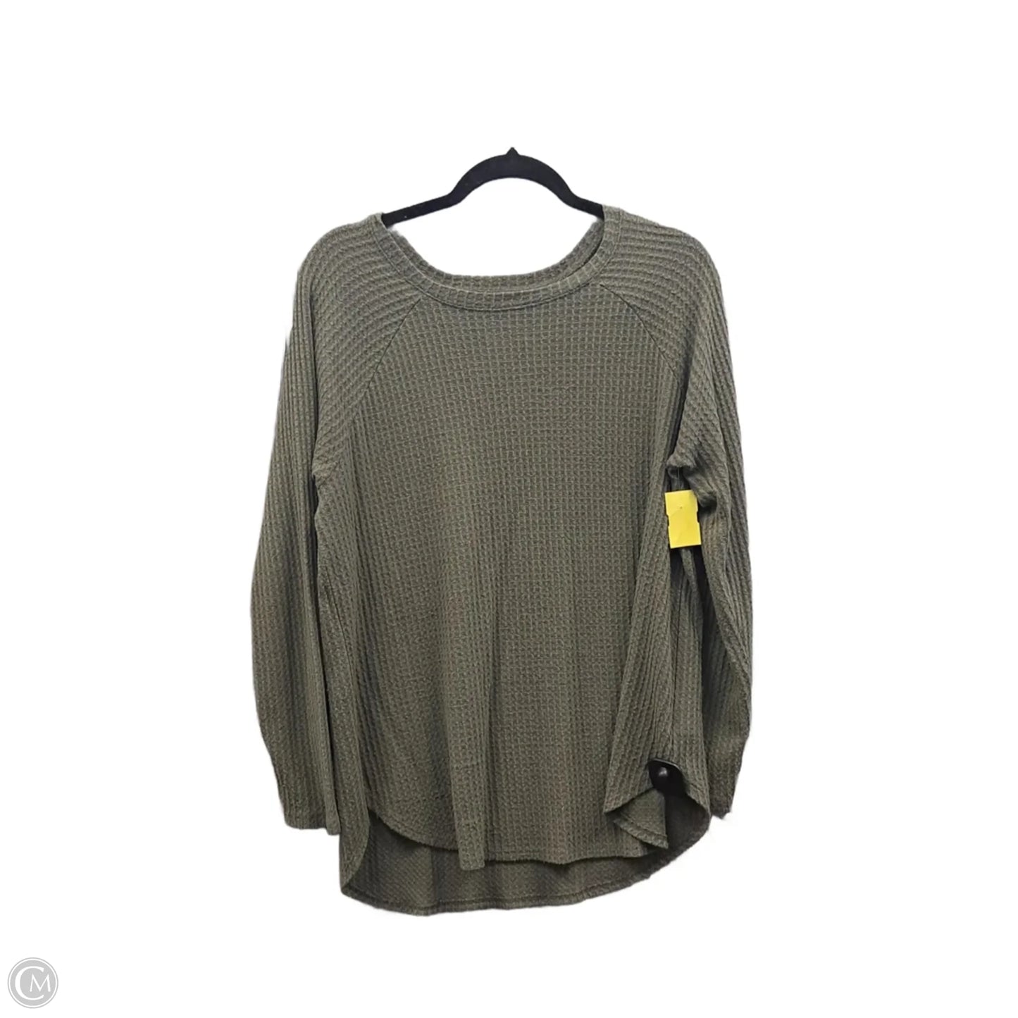 Top Long Sleeve By American Eagle In Green, Size: M