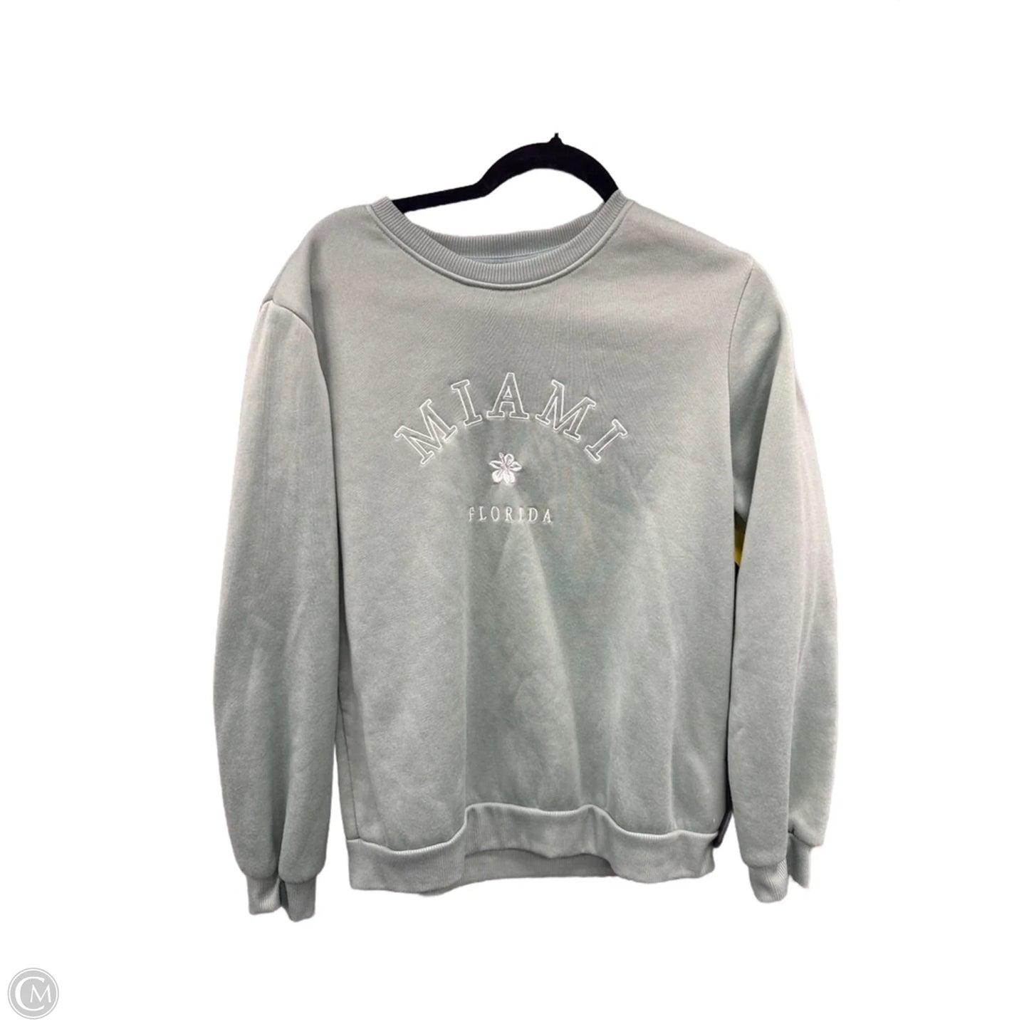 Top Long Sleeve By Shein In Green, Size: L