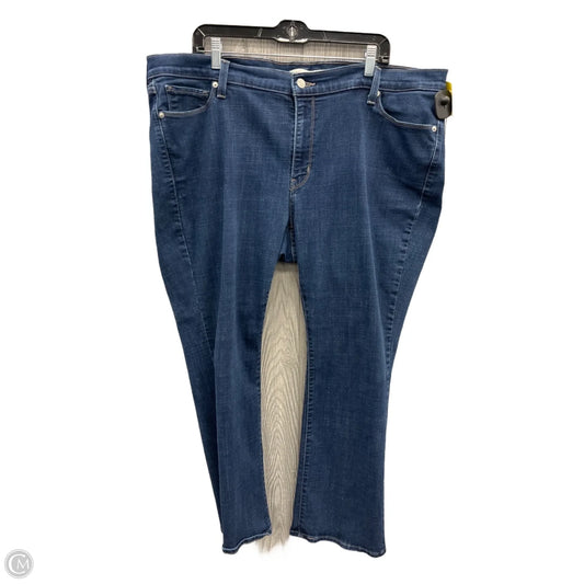 Jeans Boot Cut By Levis In Blue Denim, Size: 22