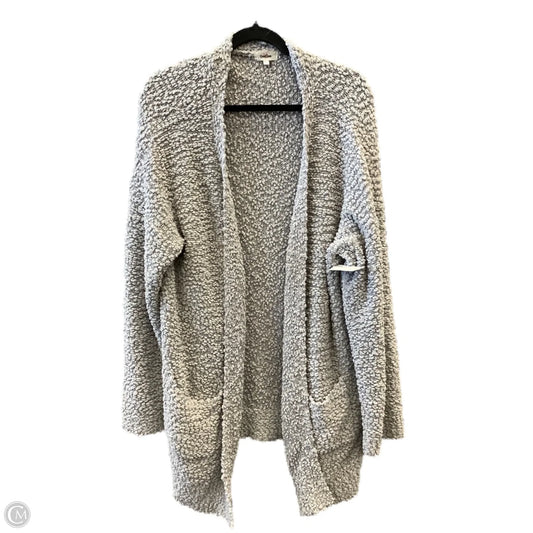 Sweater Cardigan By Geegee In Grey, Size: 2x
