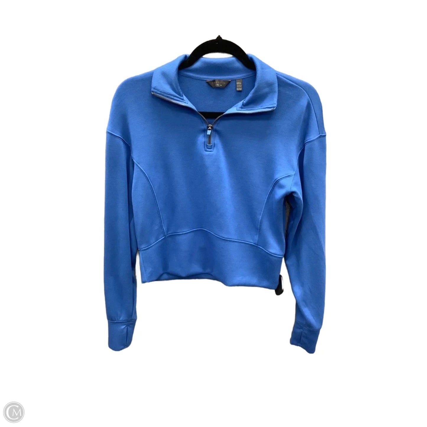 Athletic Sweatshirt Collar By Danskin In Blue, Size: Xs
