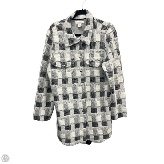 Sweater Cardigan By Rachel Zoe In Grey, Size: Xl