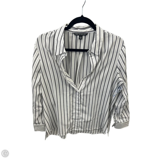 Top Long Sleeve By Zac And Rachel In Striped Pattern, Size: L