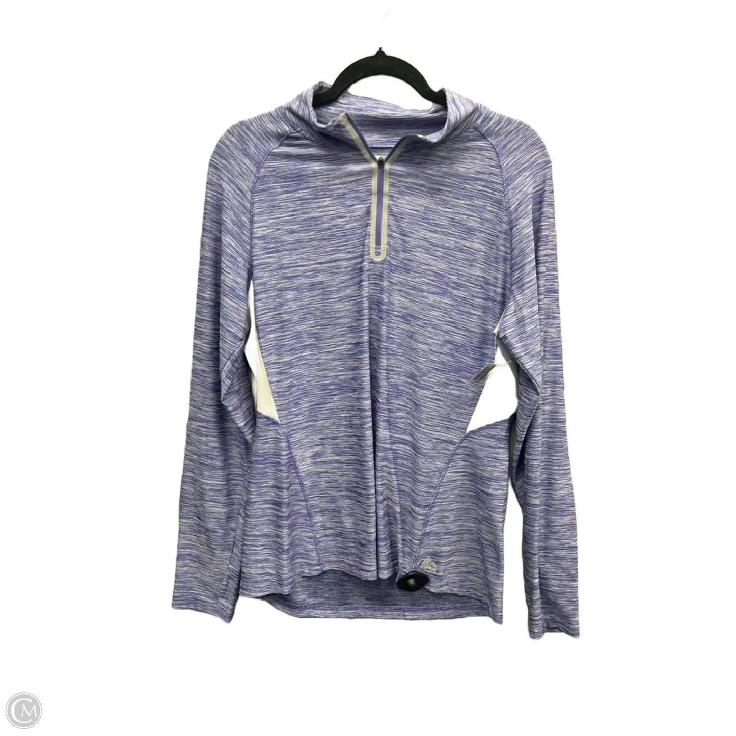 Athletic Top Long Sleeve Collar By Rbx In Purple, Size: Xl