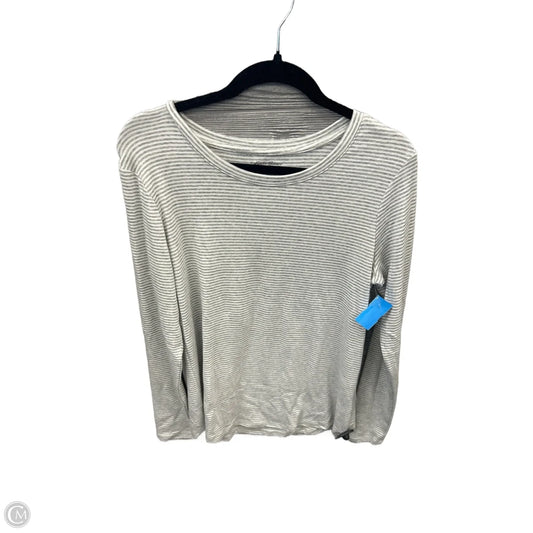 Top Long Sleeve By Eddie Bauer In Striped Pattern, Size: L