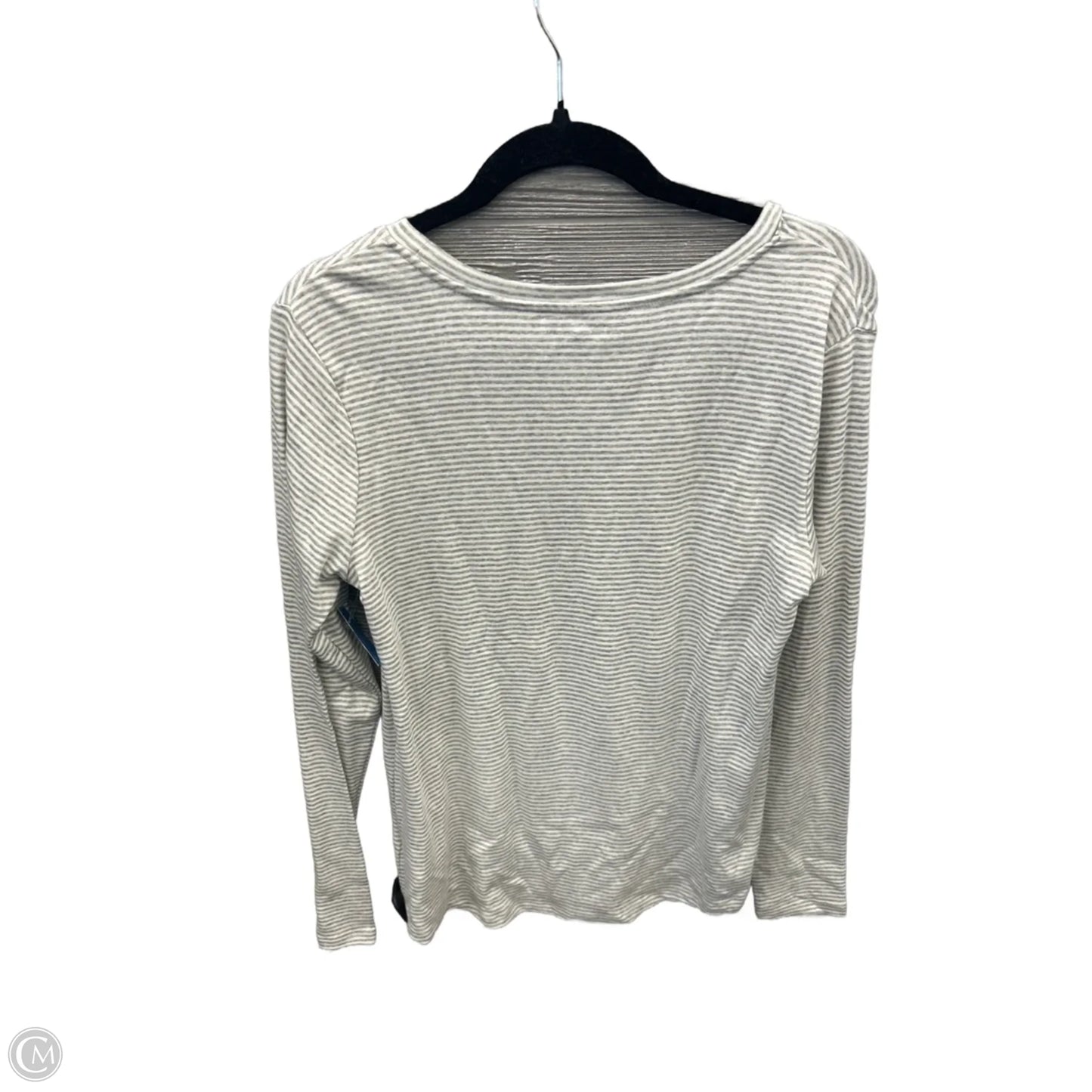 Top Long Sleeve By Eddie Bauer In Striped Pattern, Size: L