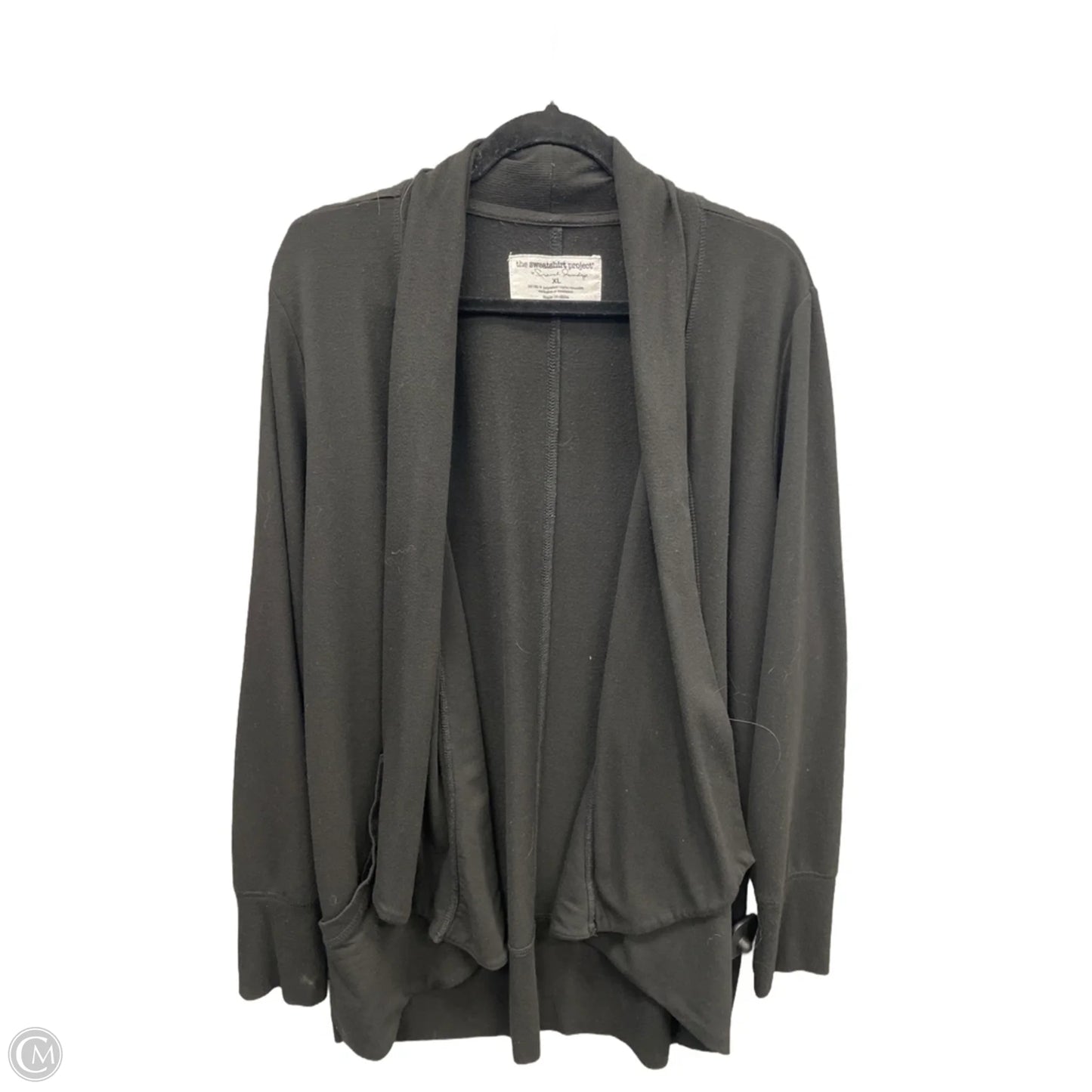 Cardigan By The Sweatshirt Project In Black, Size: Xl