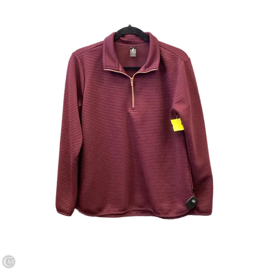 Athletic Top Long Sleeve Collar By Skechers In Purple, Size: M