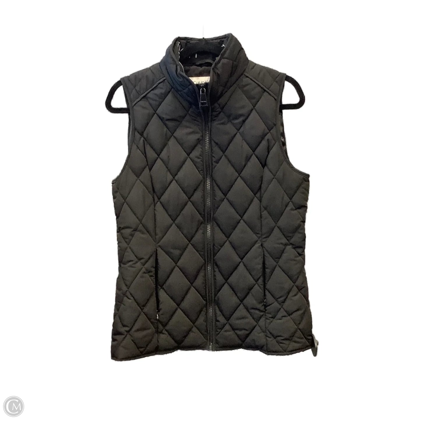 Vest Puffer & Quilted By Calvin Klein In Black, Size: M