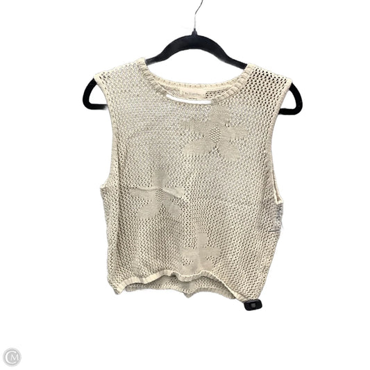 Vest Sweater By By Together In Cream, Size: S