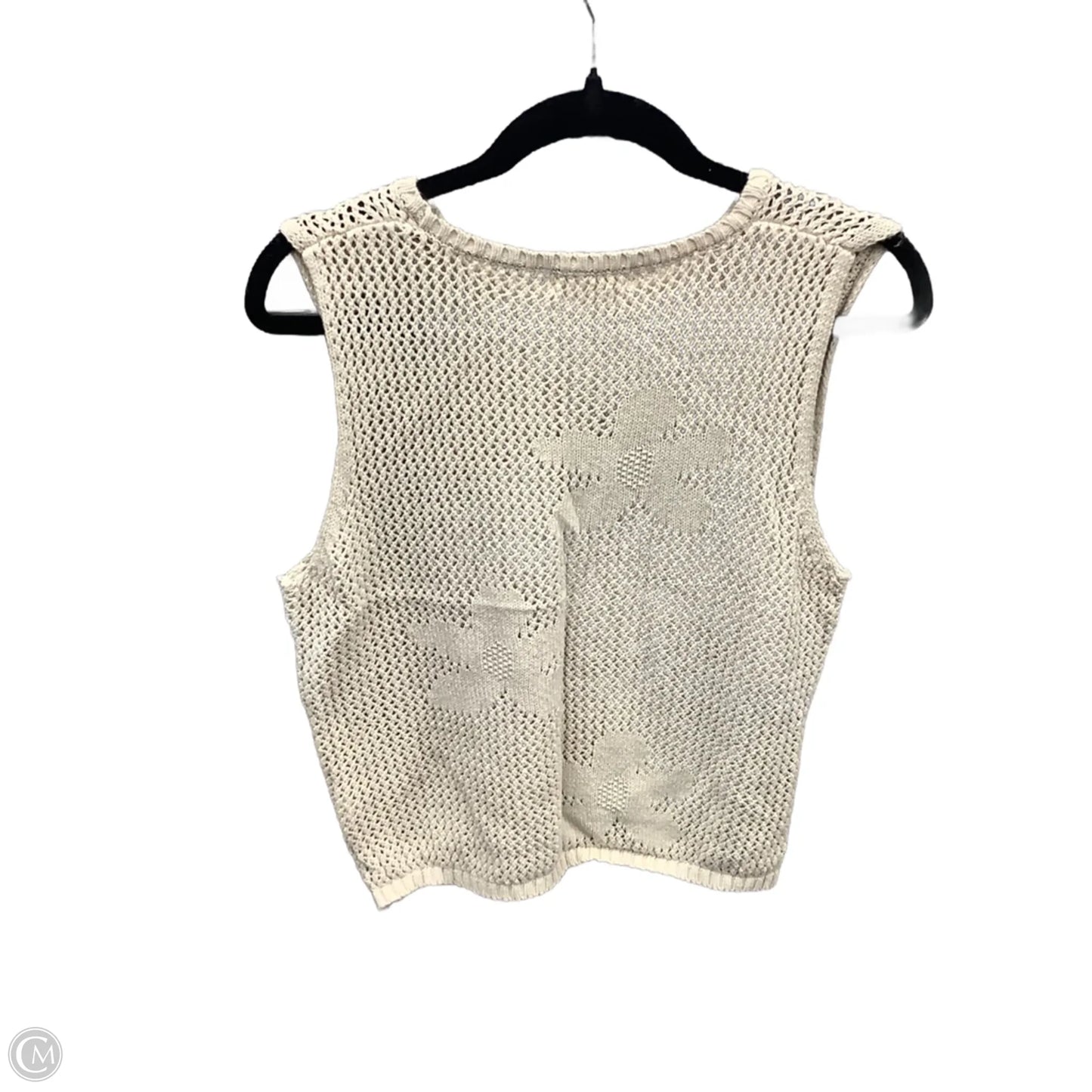 Vest Sweater By By Together In Cream, Size: S