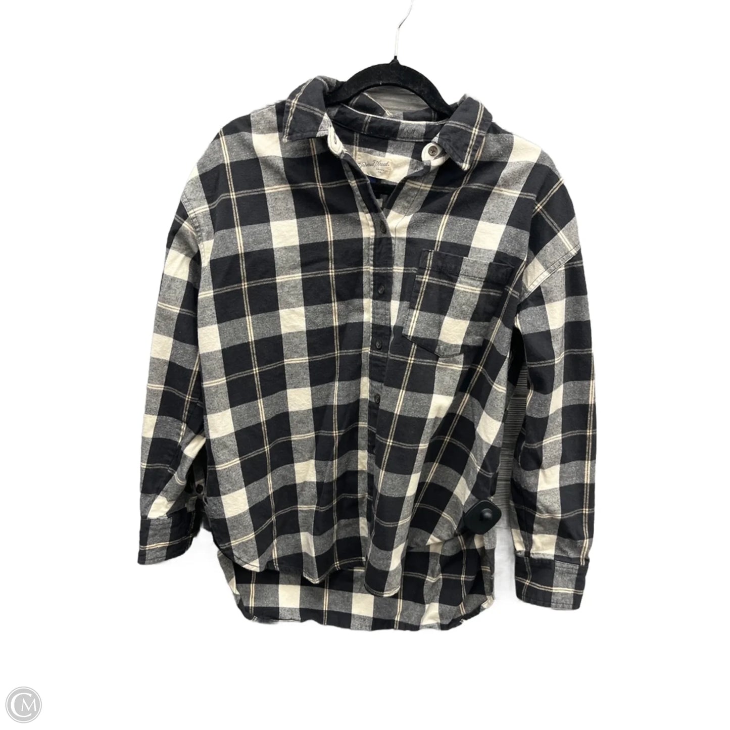 Top Long Sleeve By Universal Thread In Black, Size: S