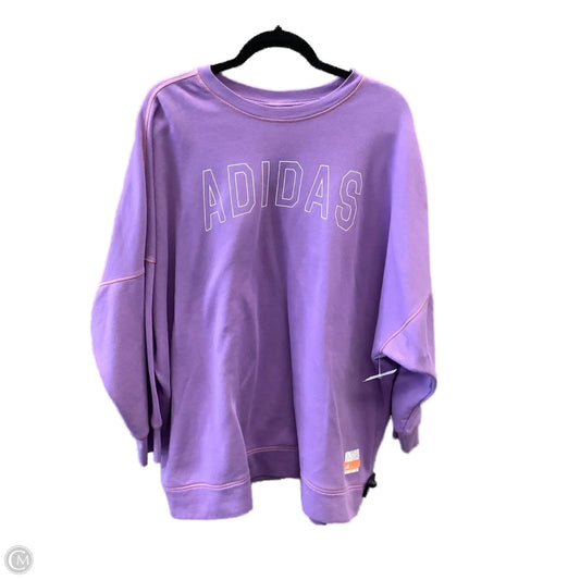Sweatshirt Crewneck By Adidas In Purple, Size: 3x